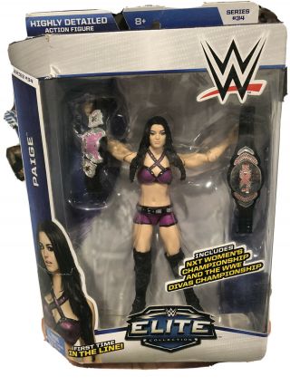 Mattel Wwe Elite Paige Series 34 First In Line Action Figure.