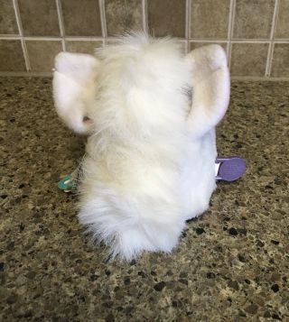 1999 Furby Babies Baby White Pink Ears Model 70 - 940 With Tags Blue Eyes 2
