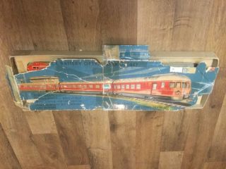 Vintage,  Tin,  Toy,  Battery Operated Train Set,  By Distler - West Germany