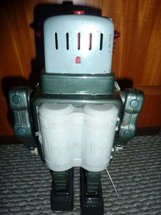 ALPS Television Spaceman Robot Battery Operated Tin Japan 4