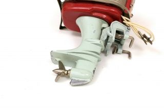 Vintage Langcraft Toy Outboard Motor Mercury Style Red 3