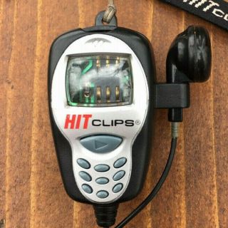 Hit Clips 2002 Tiger Electronics " Cell Phone " Design.  Wrist Holder And Metal Tag