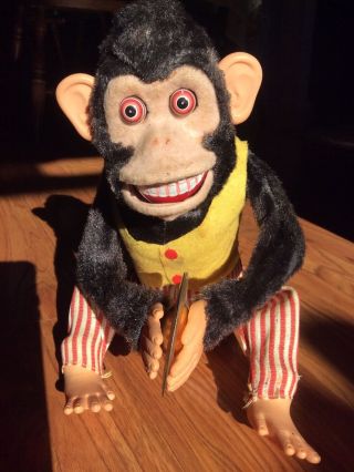Jolly Chimp Monkey,  Vintage,  Mechanical Toy From Toy Story,
