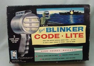 Hasbro Navy Twin Blinker Code Lite Nib Morse Code