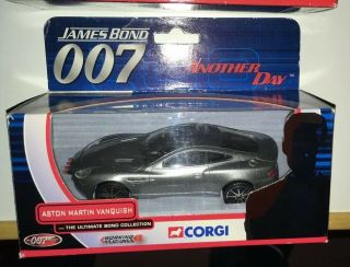 James Bond Corgi Classics Ty07501 - Aston Martin Vanquish From Die Another Day