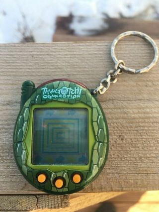 Tamagotchi Connection,  Version 3,  Green Snake Reptile,  No Battery