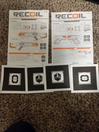 Recoil Laser Tag Replacements (2) RK - 45 Spitfire Blasters,  (2) Rifle Blasters, 2