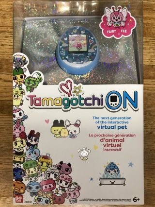 Tamagotchi On Interactive Virtual Pet By Bandai Fairy Fee Blue “new”