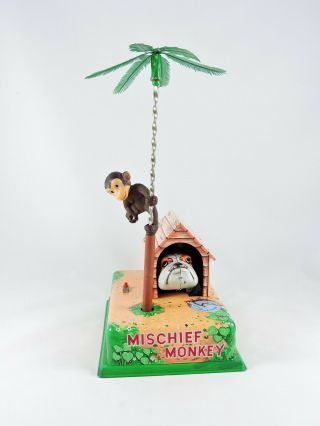 Mischief Monkey Battery Operated Mischievous Monkey Modern Toys Masudaya Japan
