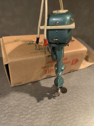 Vintage 1950 ' s GALE Buccaneer Toy 25HP Outboard Motor Wired Japan 5