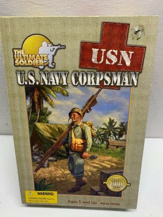 The Ultimate Soldier Wwii U.  S.  Navy Corpsman 12 " 2000 1/6 21st Century Toys 1/6