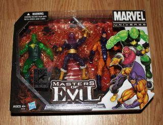 Sdcc 2012 - Masters Of Evil Box - Marvel Universe Line - Never Opened And Rare