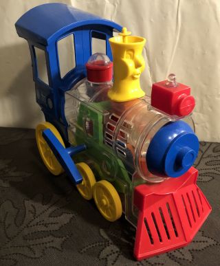 1974 Ideal Think & Learn Toot Loo Locomotive Engine Wind Up Whistling Toy Train 3