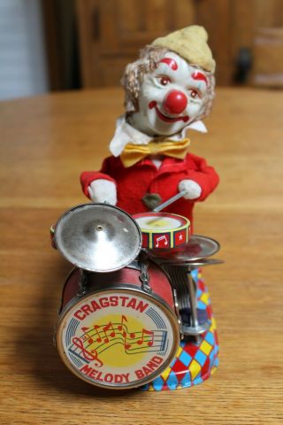 Cragstan Alps Charlie The Drumming Clown Battery - Operated Toy Video