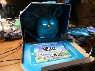 2016 Furby Connect Teal With Sleep Mask Hasbro Partially
