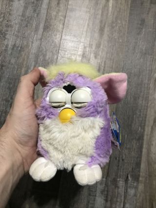 1998 Tiger Furby Special Edition Purple White 70 - 800 With Tags Not