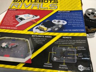 hexbug battlebots rivals Duck versus rotator Rc cars out of package not 2