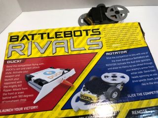 hexbug battlebots rivals Duck versus rotator Rc cars out of package not 3