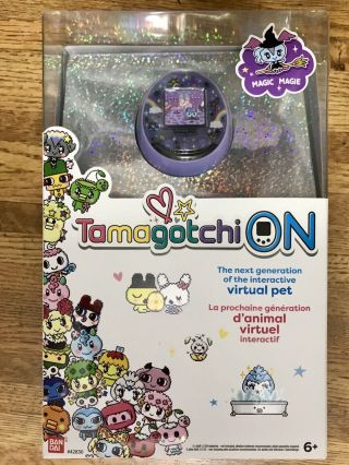 Tamagotchi On Interactive Virtual Pet By Bandai Magic Magie Purple “new”