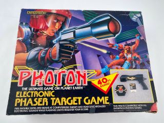 1986 Photon Electronic Warrior Battle Game By Entertech Ljn Toys