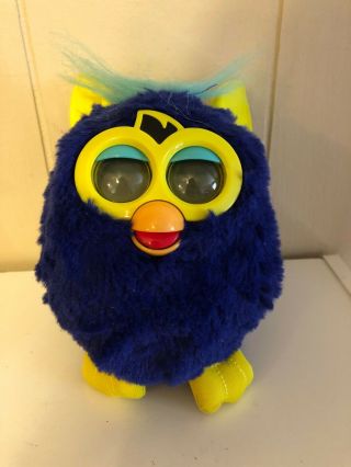 2012 Interactive Furby A Mind Of Its Own Starry Night Blue Yellow Hasbro