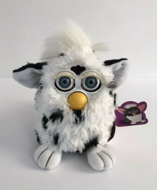 1998 Tiger Electronic Dalmatian Furby White Black Spots With Tag Not