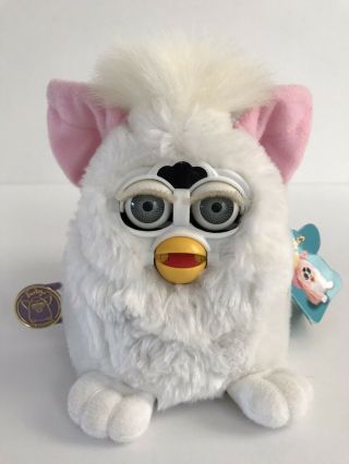 1999 Tiger White Furby Babies Model 70 - 940 With Tags Not
