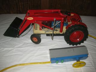 Ford 4000hd Industrial Tractor Japan Tin Litho Battery Operated
