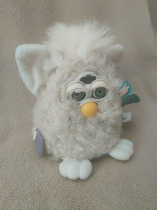 Furby Babies White Curly Tiger 1999 SEE VIDEO 2
