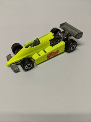 Hot Wheels Turbo Streak Indy Formula 1 Race Car 1982 Neon Yellow Malaysia