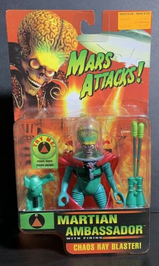 1996 Mars Attacks Martian Ambassador Action Figure Trendmasters Misb
