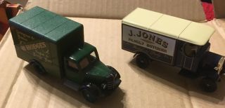 Lledo Promotional Models - Dad’s Army Jones The Butcher And Hodges Grocery Vans