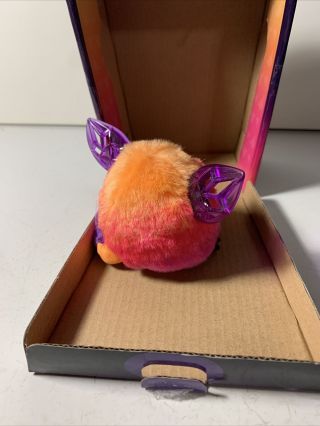Hasbro Furby Furblings Crystal Series Orange w/ Blue Ears 3