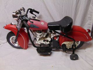 Indian Motorcycle Kids Ride On Bike Red Color Battery Powered 36 " X 19 " X 13 "