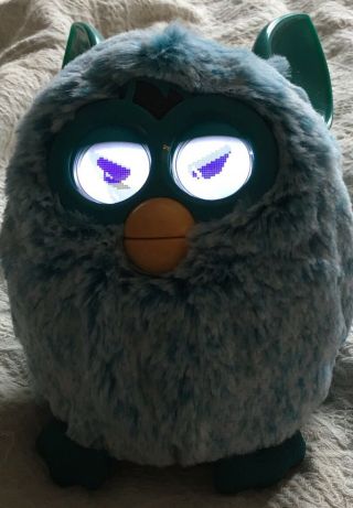 Furby Teal Blue 2012 Hasbro Interactive Toy Mind Of Its Own Creepy 2