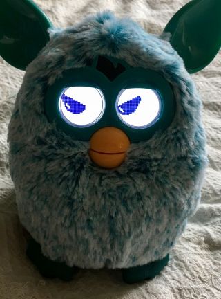 Furby Teal Blue 2012 Hasbro Interactive Toy Mind Of Its Own Creepy 3