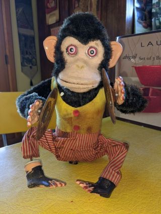 Vintage Musical Jolly Chimp Cymbal Monkey