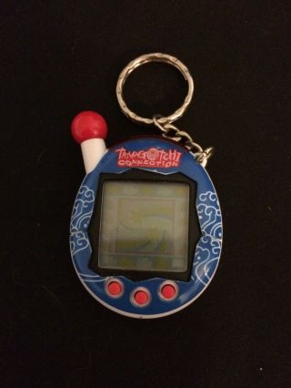 Tamagotchi Connection V4 Blue with Wave Pattern - and 3