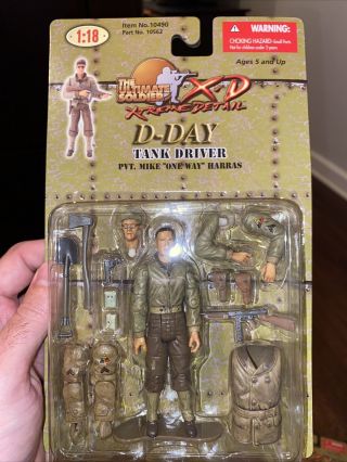Ultimate Soldier 2006 1:18 U.  S.  D - Day Tank Driver " One Way " Harras