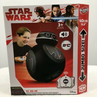 Disney Star Wars Inflate & Play Rc Bb - 9e Jumbo Size 15.  8 " Tall W/ Radio Control