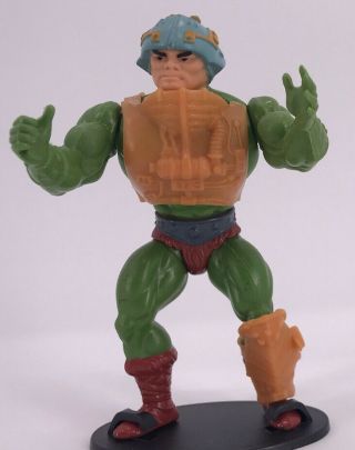 Vintage 1981 Masters Of The Universe Complete Figure Motu Man At Arms Soft Head