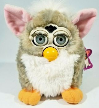 Furby 1999 Tiger Electronics Blue Black Model 70 - 800 With Tags (gh)