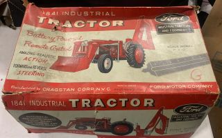 Cragstan Vintage Ford 4000 1841 Industrial Tractor Battery Op Remote Control