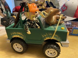 Gemmy Deer Ride Motion Activated Bouncing Jeep,  Music Plays,  Deer Moves.