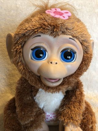 FurReal Friends Cuddles My Giggly Monkey 2012 Hasbro Interactive Toy Great Condi 2