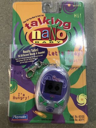 Vintage 1997 Playmates Talking Nano Baby Virtual Pet Tamagotchi