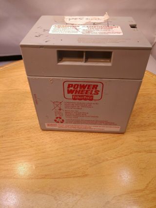 Power Wheels Fisher Price 12 Volt Battery Replacement Grey 00803 - 1031b