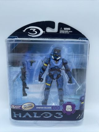 C1 Halo 3 Walmart Exclusive Spartan Soldier Eod Series 2 Blue Mcfarlane 2008