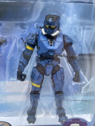 C1 Halo 3 Walmart Exclusive Spartan Soldier EOD Series 2 Blue Mcfarlane 2008 2