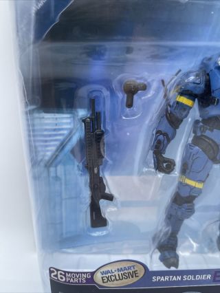 C1 Halo 3 Walmart Exclusive Spartan Soldier EOD Series 2 Blue Mcfarlane 2008 3
